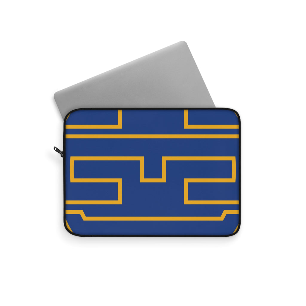 Personalized Laptop Sleeve Protective Case, Blue/Yellow Gold