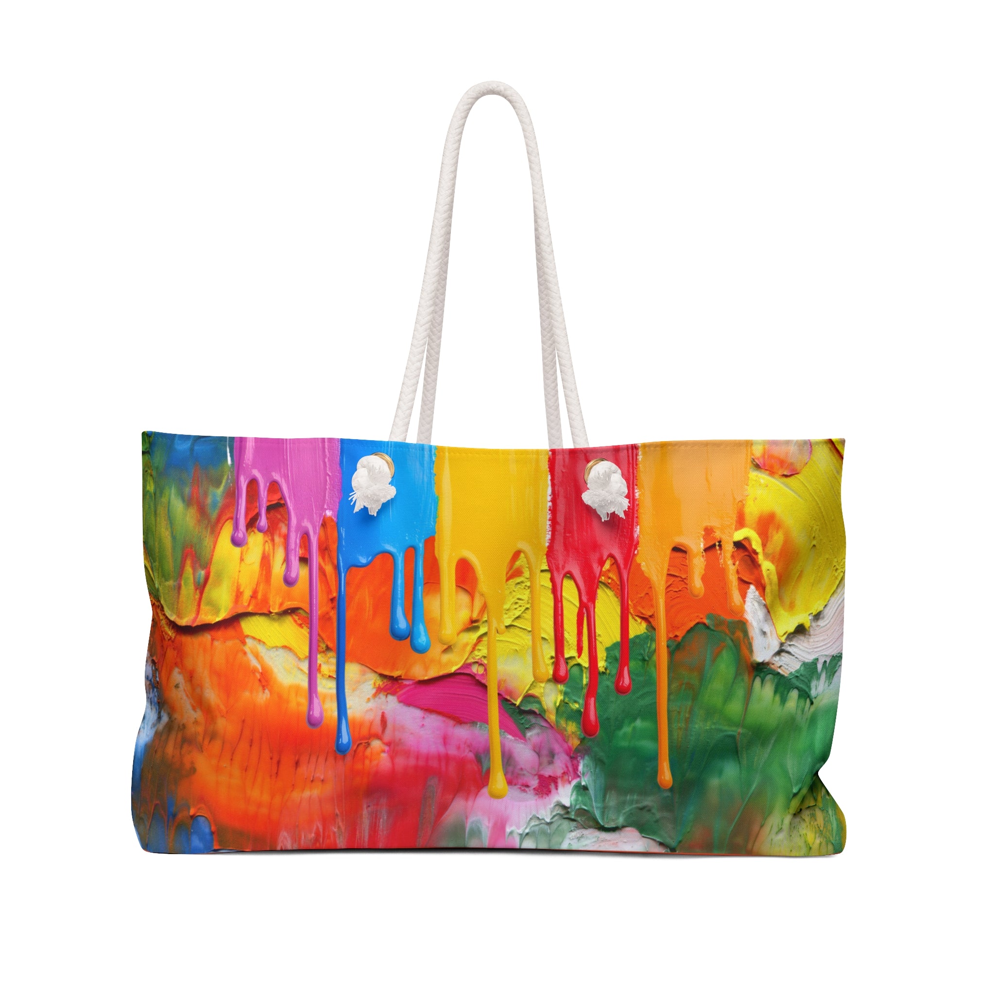 Colorblast Packable Oversized Carryall Tote — Lightweight Multipurpose Beach & Travel Bag