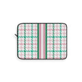 Houndstooth & Stripes Slim Protective Laptop Sleeve — Available in 12", 13", 15"