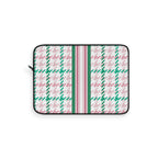 Houndstooth & Stripes Slim Protective Laptop Sleeve — Available in 12", 13", 15"