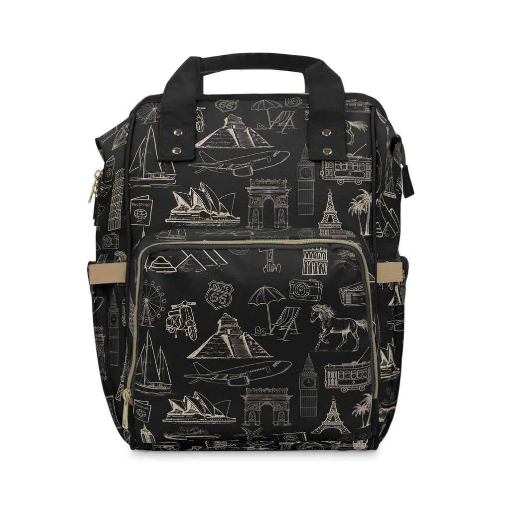 World Tour Nylon Multifunctional Carry-On Backpack — Lightweight Travel & Everyday Essential