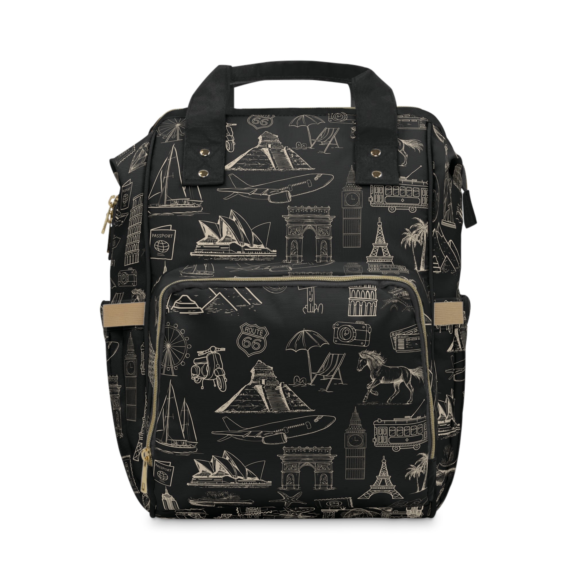 World Tour Nylon Multifunctional Carry-On Backpack — Lightweight Travel & Everyday Essential