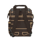 Signia Frame Monogram Commuter Backpack, Brown/Latte