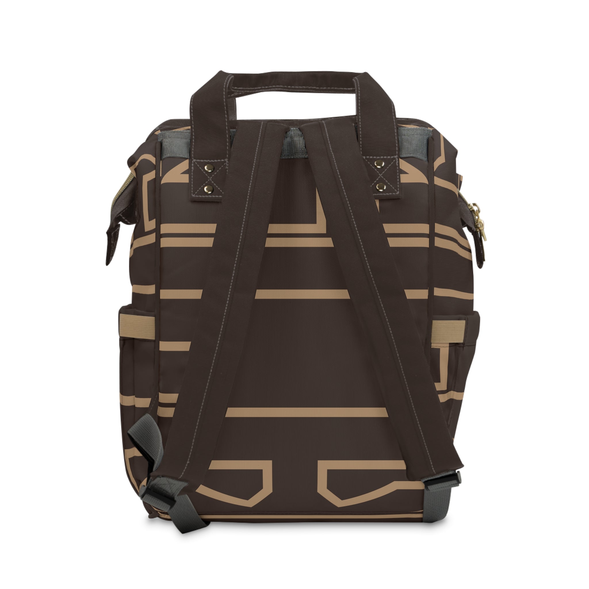 Signia Frame Monogram Commuter Backpack, Brown/Latte