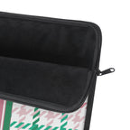 Houndstooth & Stripes Slim Protective Laptop Sleeve — Available in 12", 13", 15"