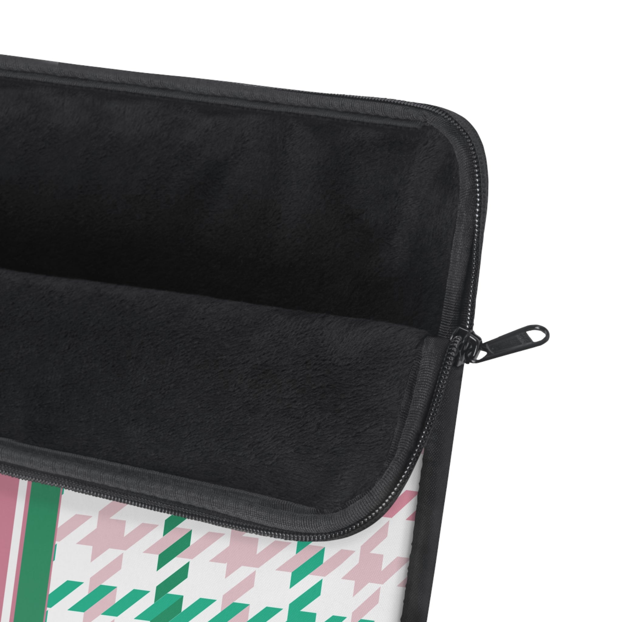 Houndstooth & Stripes Slim Protective Laptop Sleeve — Available in 12", 13", 15"