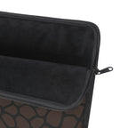 Giraffe Print Laptop Sleeve, Brown/Black