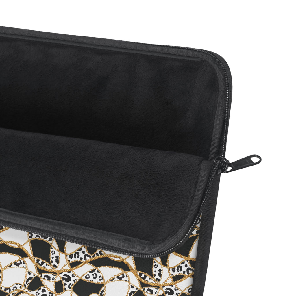 Leopard Chain Pattern Laptop Sleeve