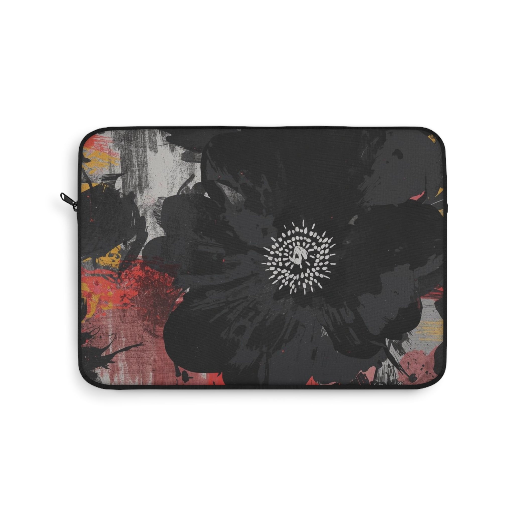 Floral Noir Slim Protective Laptop Sleeve — Available in 12", 13", 15"