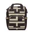 Signia Block Commuter Backpack, Coffee Bean & Cream
