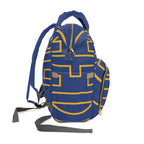 Personalized Multifunctional Backpack, Blue/Yellow