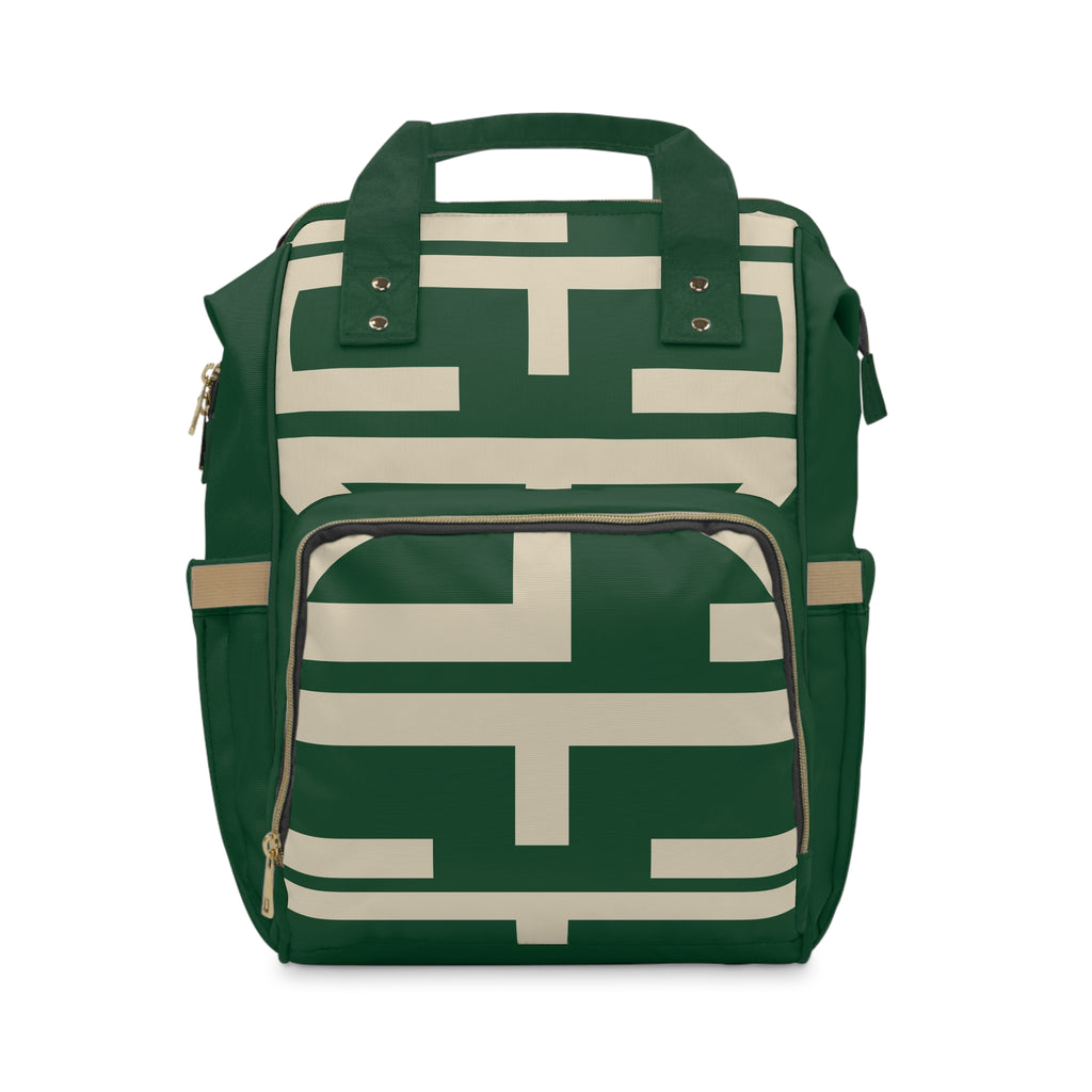Signia Block Commuter Backpack, Green & Cream