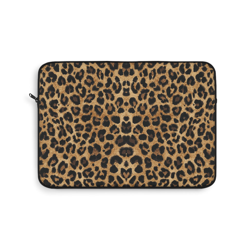 Wild Essence Leopard Print Padded Laptop Sleeve | Animal Print Computer Case