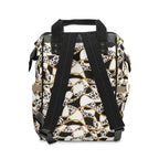 Gilded Safari Commuter Backpack, Ivory/Black/Gold