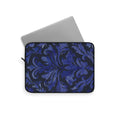 Blue Damask Slim Protective Laptop Sleeve —  Available in 12", 13", 15"