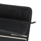 Personalized Laptop Sleeve, Black/Ivory