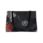 Floral Noir Oversized Carryall Weekender Tote Bag