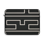 Personalized Laptop Sleeve, Black/Ivory