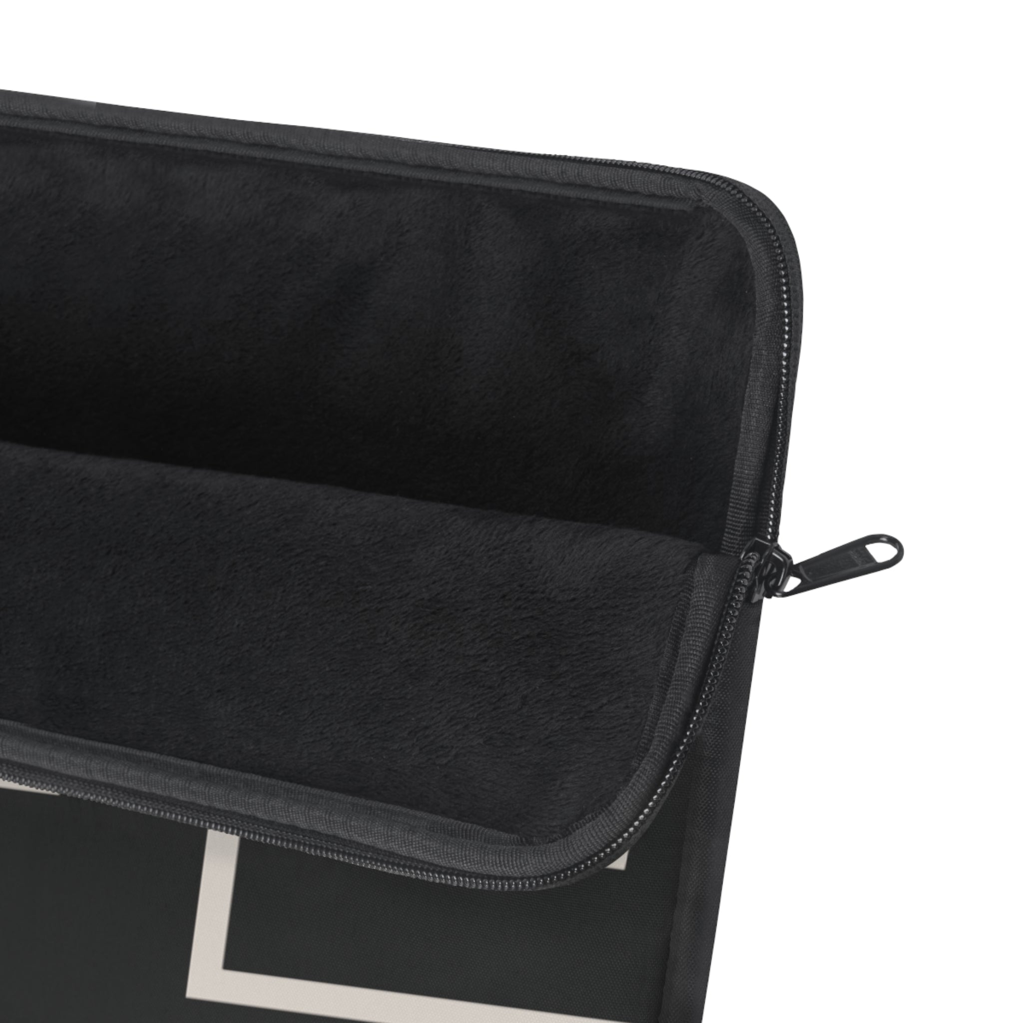 Personalized Laptop Sleeve, Black/Ivory