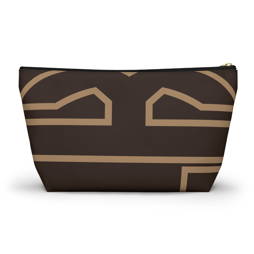Signia Frame Monogram Accessory Pouch, Brown/Tan
