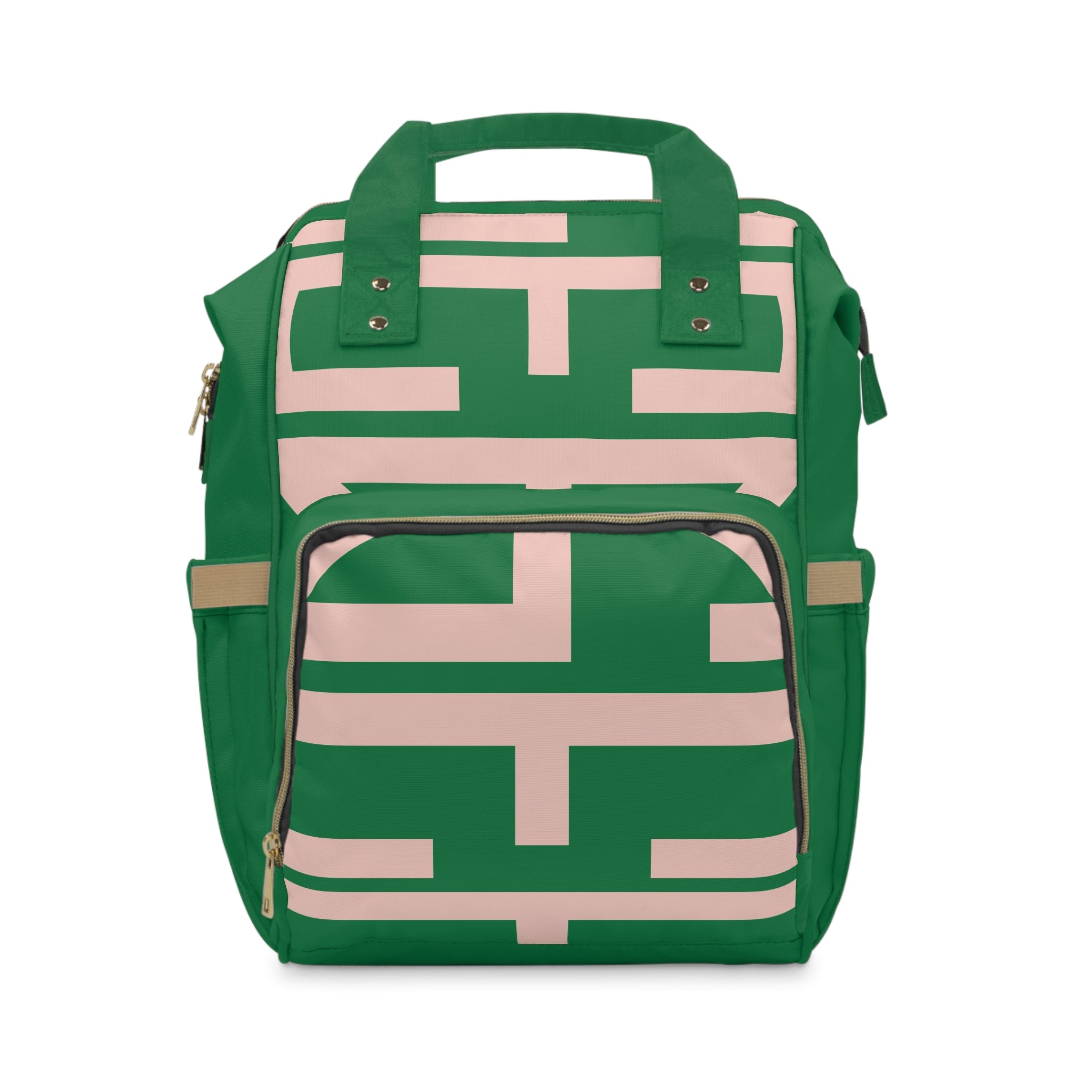 Signia Block Commuter Backpack, Green/Pink