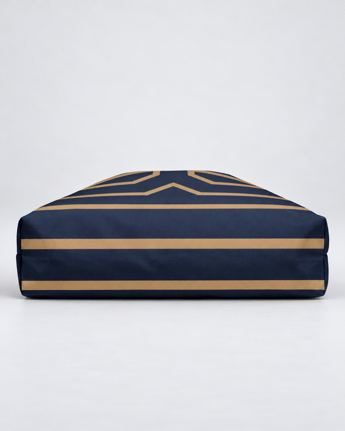 Bold Personalized Monogram Weekender Tote Bag – Navy & Camel