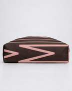 Bold Personalized Monogram Weekender Tote Bag – Chocolate & Blush