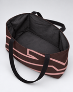 Bold Personalized Monogram Weekender Tote Bag – Chocolate & Blush