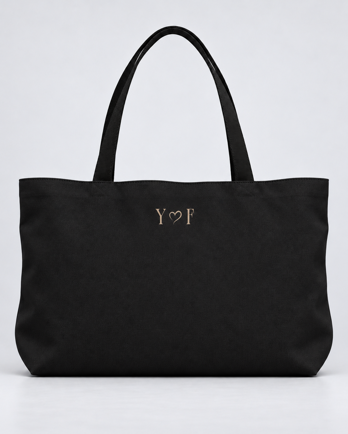 Personalized Mrs. Bridal Weekender Tote | Custom Bride Bag with Last Name, Wedding Year & Couple’s Initials, Ivory & Black