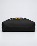 Personalized Mrs. Bridal Weekender Tote | Custom Bride Bag with Last Name, Wedding Year & Couple’s Initials, Black & Ivory