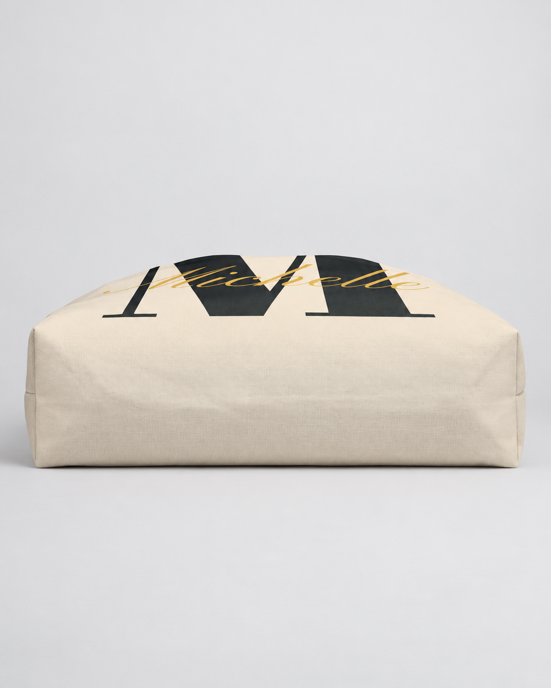 Personalized Center Stage Initial Weekender Tote | Custom Monogram Travel Bag with Script Name