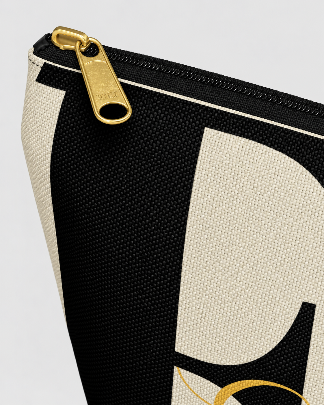 Personalized Classic Initial Cosmetic Pouch | Custom Monogram Makeup Bag with Script Name