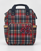 Rogue Rosette Plaid Backpack | Women’s Red & Navy Commuter Bag