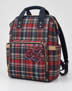 Rogue Rosette Plaid Backpack | Women’s Red & Navy Commuter Bag