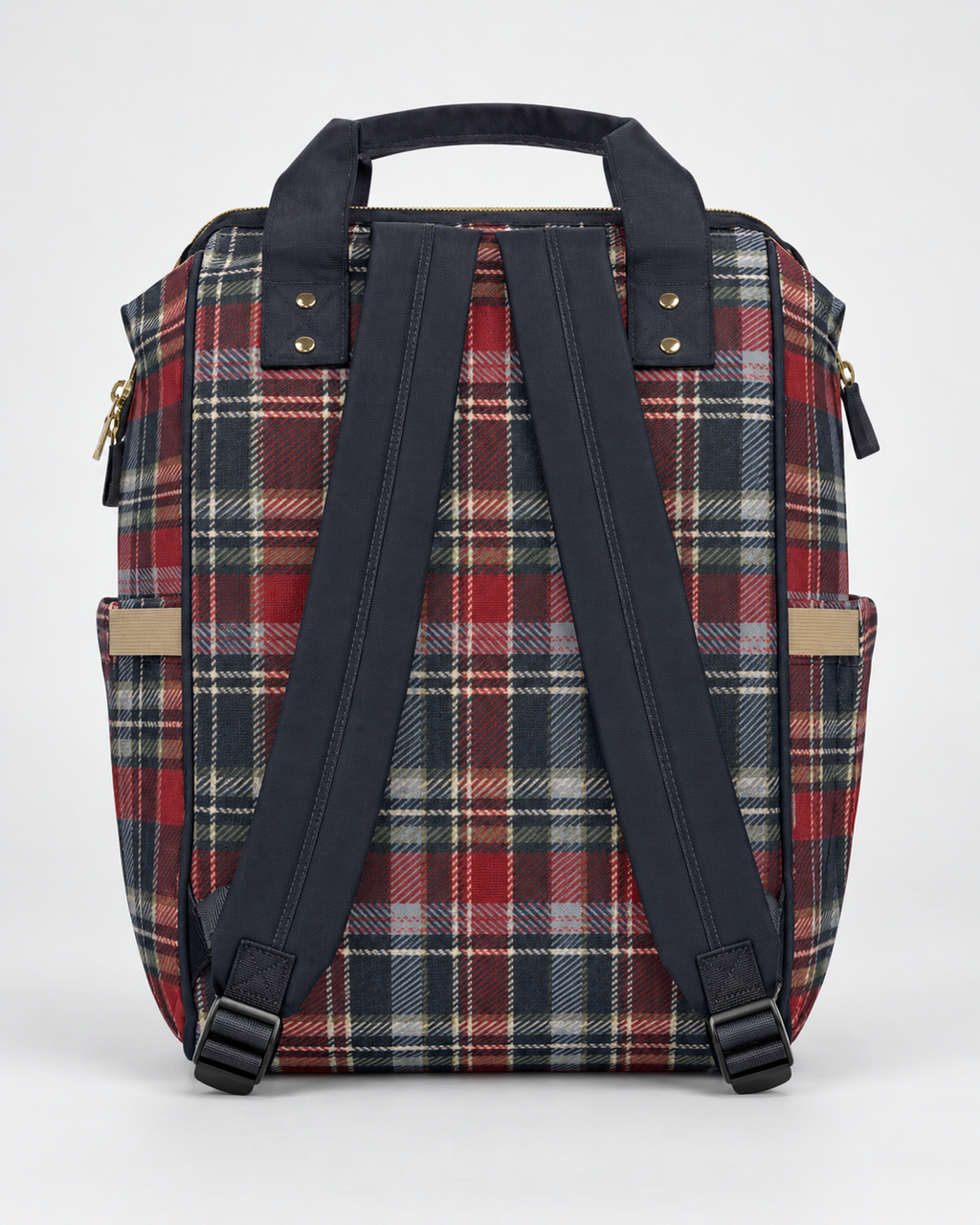 Rogue Rosette Plaid Backpack | Women’s Red & Navy Commuter Bag