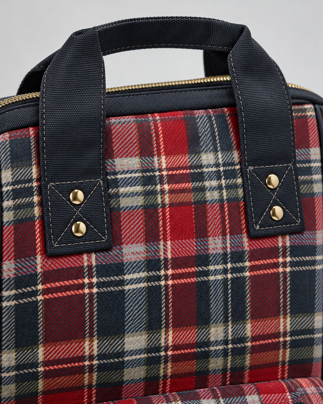 Rogue Rosette Plaid Backpack | Women’s Red & Navy Commuter Bag