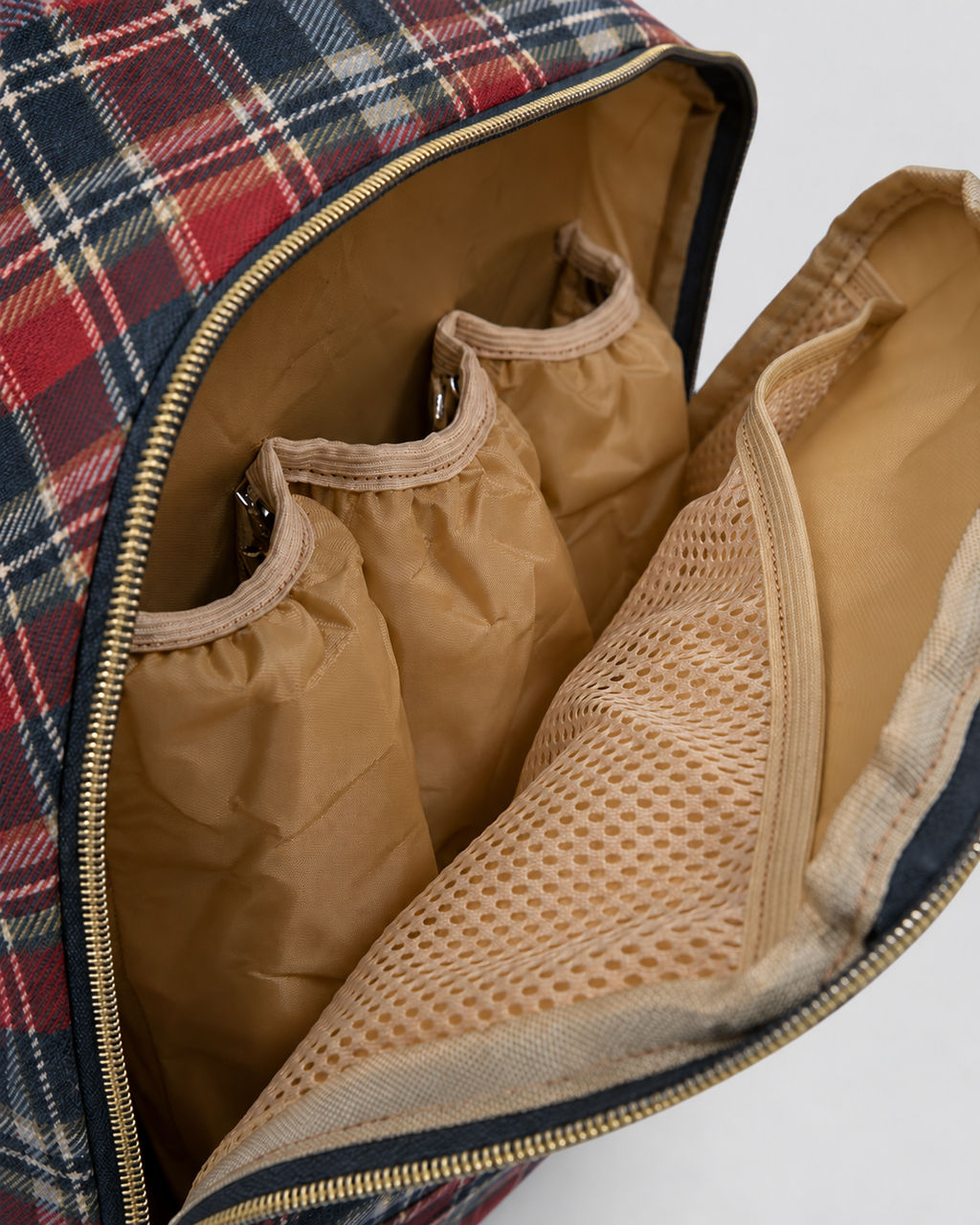 Rogue Rosette Plaid Backpack | Women’s Red & Navy Commuter Bag