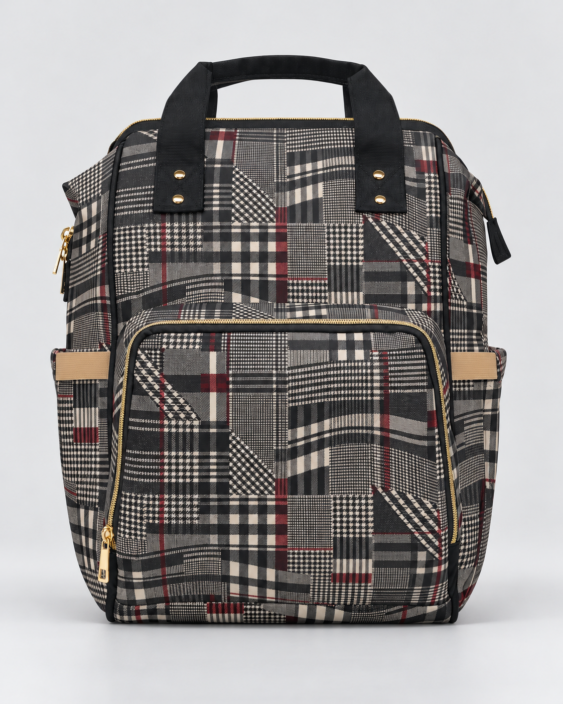 Plaid Rebellion Commuter Backpack | Women’s Patchwork Plaid Work & Travel Bag