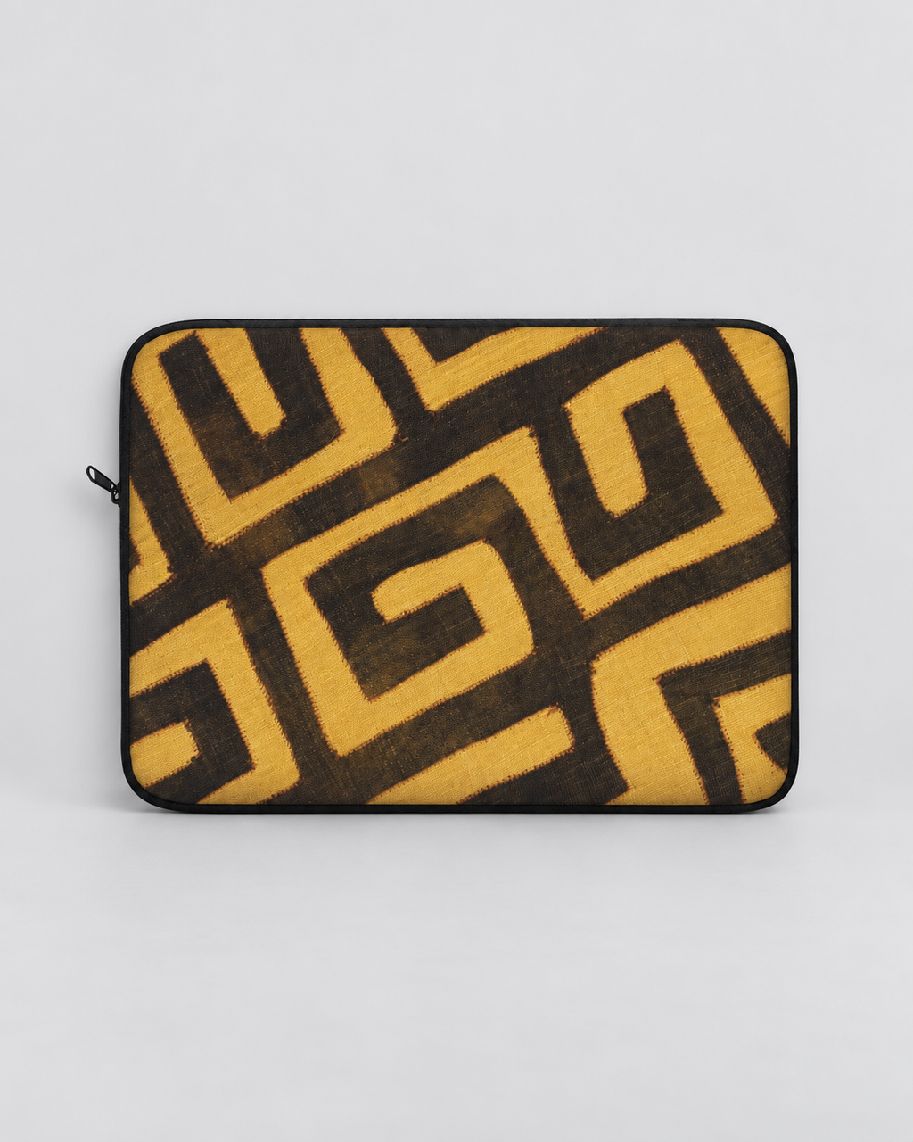 Savannah Gold Padded Laptop Sleeve | Gold & Brown Geometric Computer Case