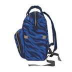 Blue Tiger Stripe Commuter Backpack | Women’s Navy & Royal Blue Work and Travel Bag