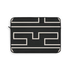Personalized Laptop Sleeve, Black/Ivory