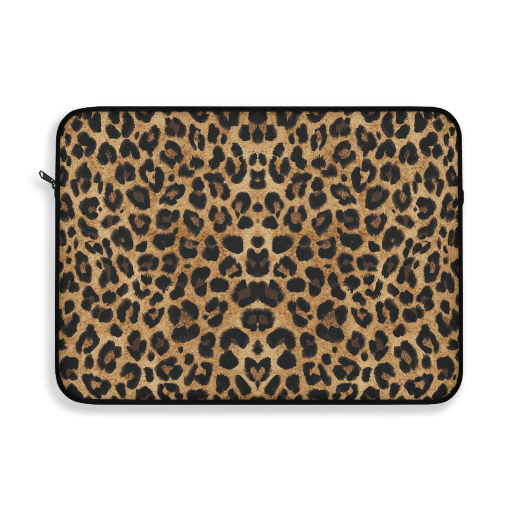 Wild Essence Leopard Print Padded Laptop Sleeve | Animal Print Computer Case