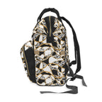 Gilded Safari Commuter Backpack, Ivory/Black/Gold