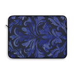 Blue Damask Slim Protective Laptop Sleeve —  Available in 12", 13", 15"