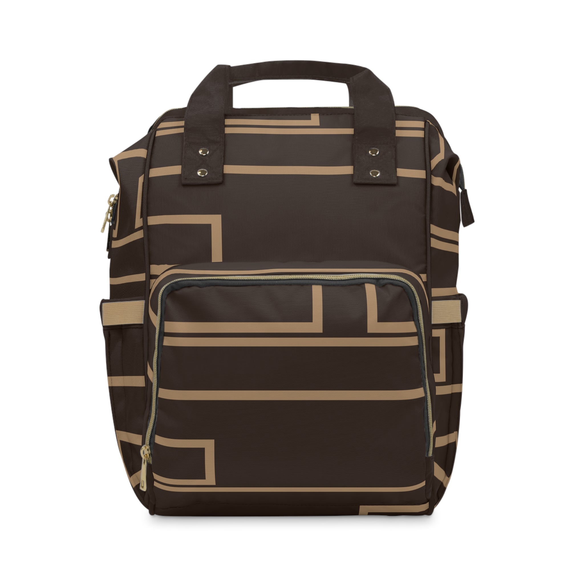Signia Frame Monogram Commuter Backpack, Brown/Latte