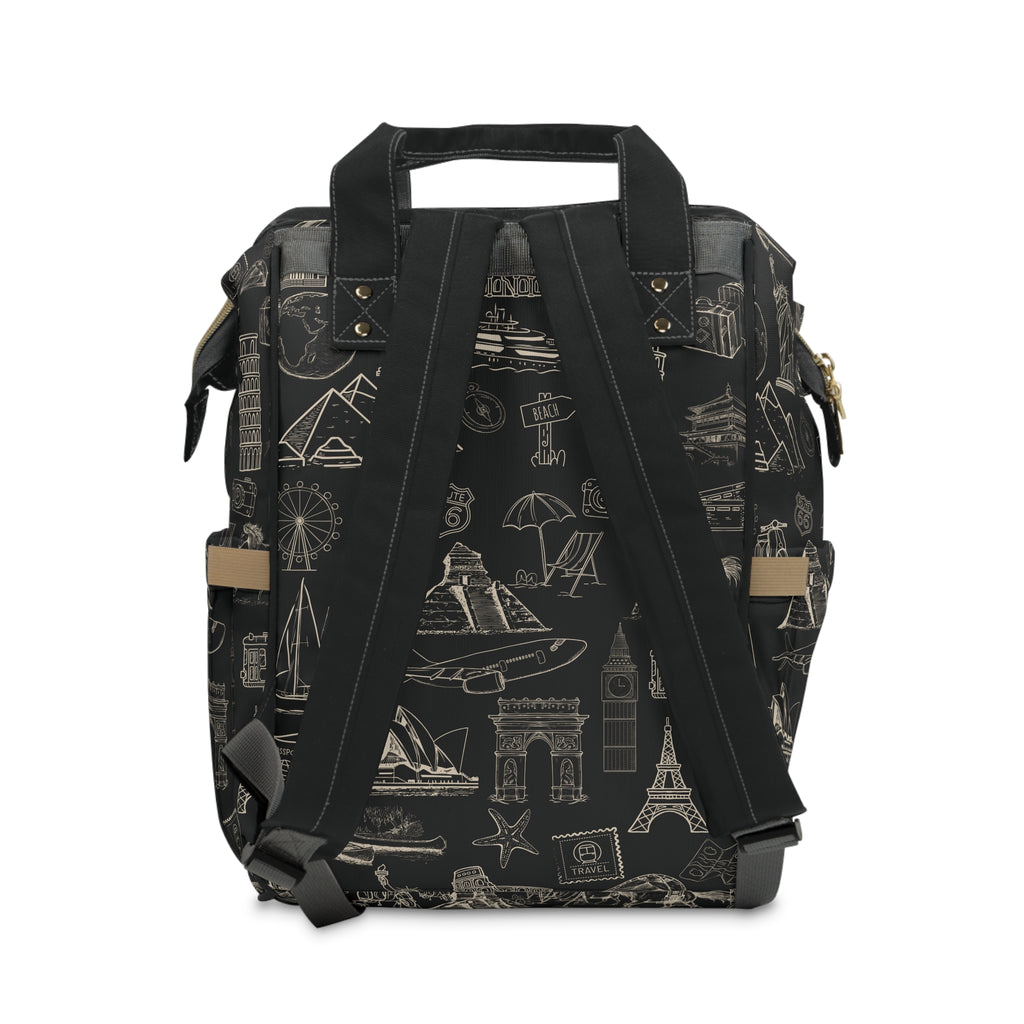 World Tour Nylon Multifunctional Carry-On Backpack — Lightweight Travel & Everyday Essential