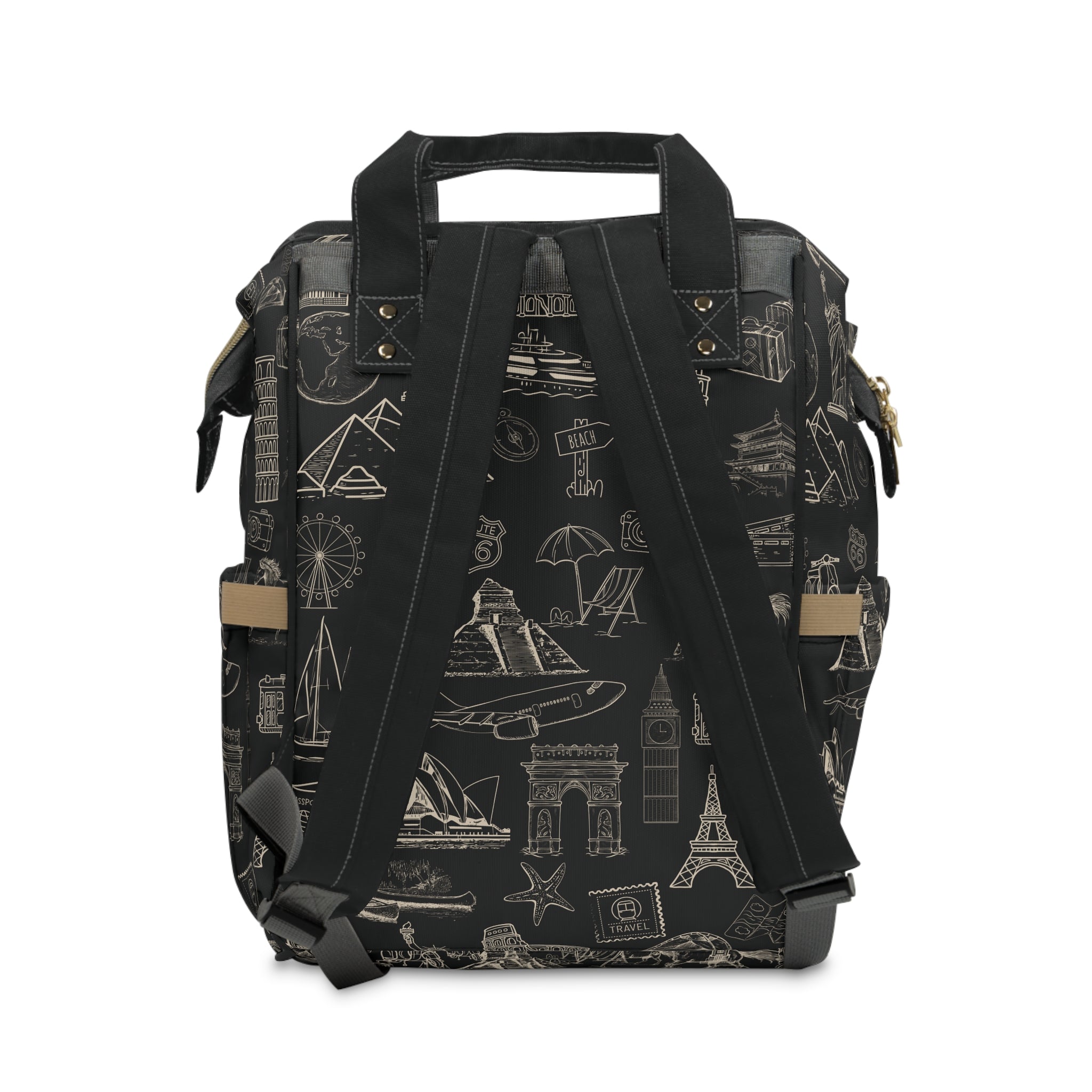 World Tour Nylon Multifunctional Carry-On Backpack — Lightweight Travel & Everyday Essential