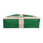 Signia Block Monogram Weekender Beach Bag, Green & Blush Pink