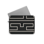 Personalized Laptop Sleeve, Black/Ivory