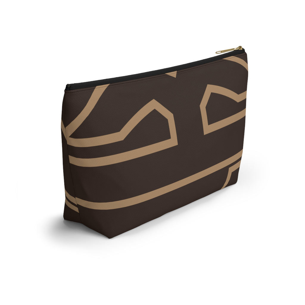 Signia Frame Monogram Accessory Pouch, Brown/Tan
